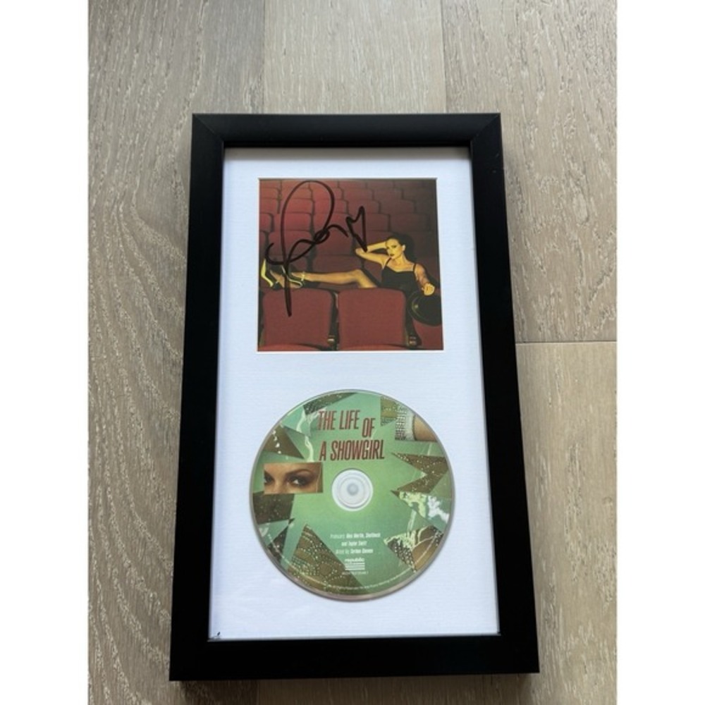 Taylor‎ Swift Signed CD THE LIFE OF A SHOWGIRL #4 Framed 100% AUTHENTIC ✅❤️ NEW